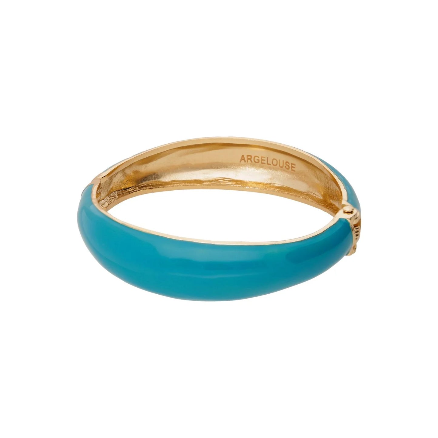 Brazalete Poly Azul con Chapa de Oro de 23K