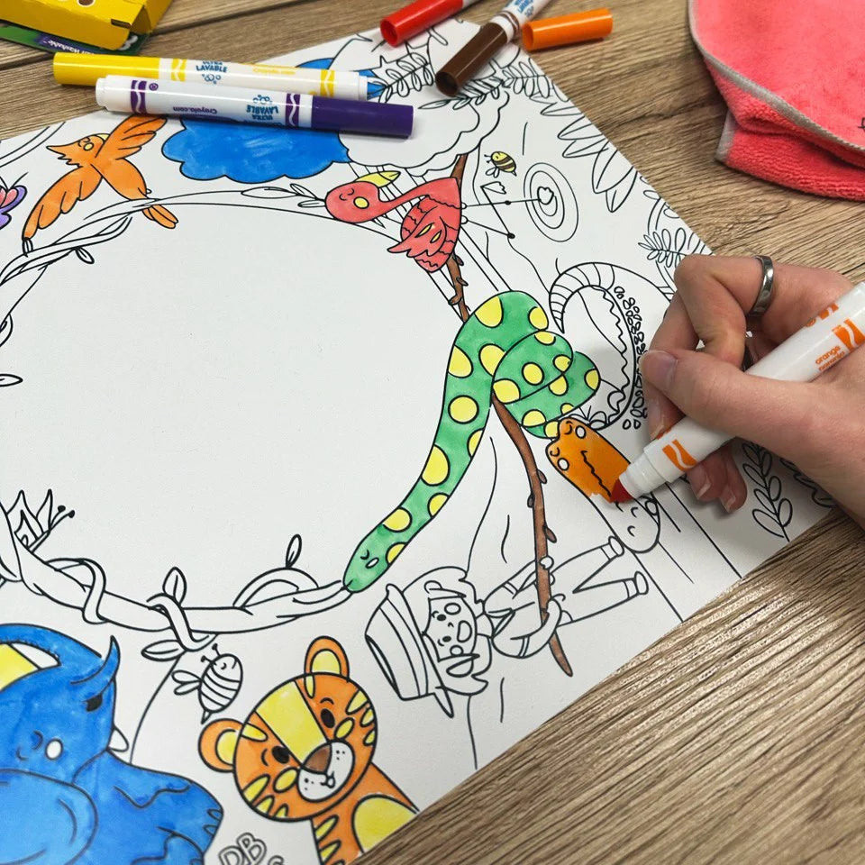 Mantelitos para Colorear Reutilizables - Método Montessori