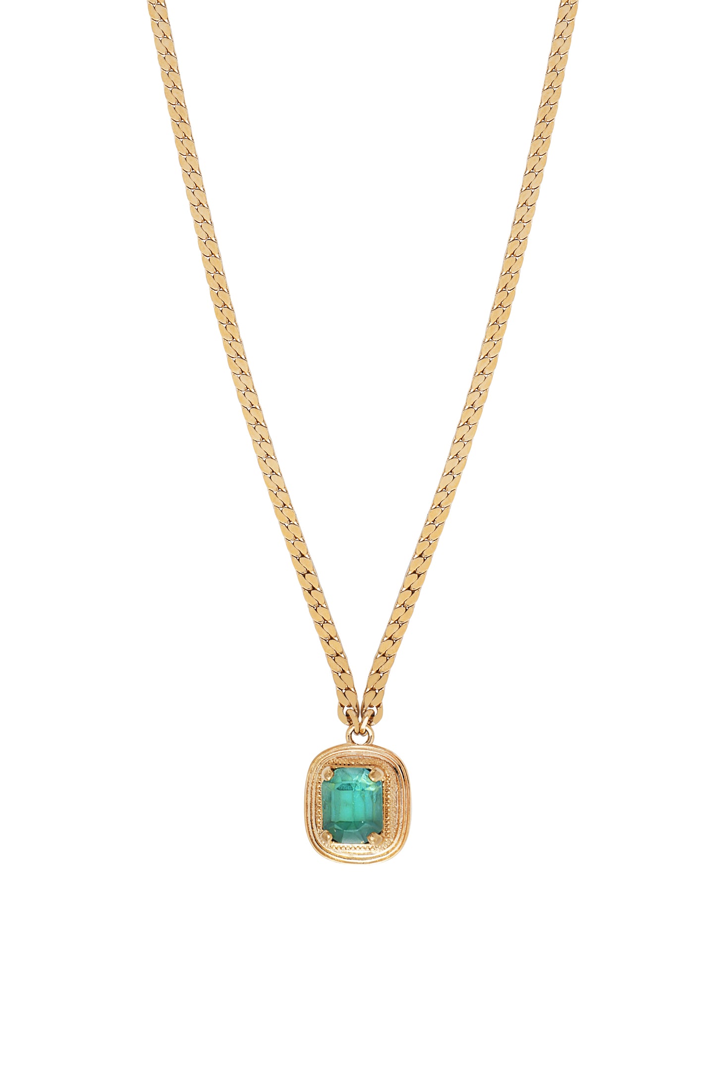 Collar Soleil - Cristal y Chapa de Oro 18K