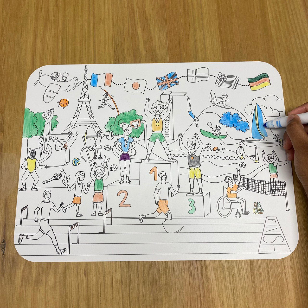 Mantelitos para Colorear Reutilizables - Método Montessori