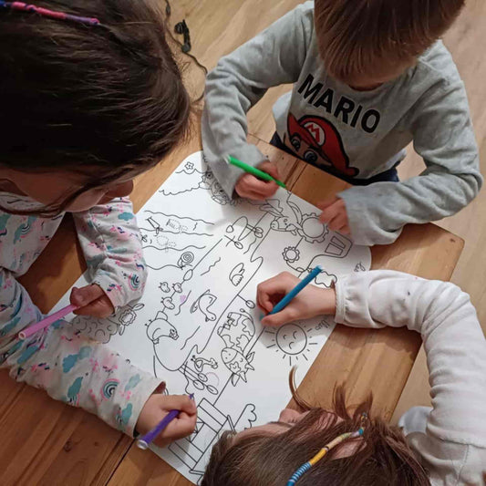 Mantelitos para Colorear Reutilizables - Método Montessori