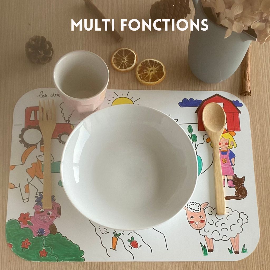 Mantelitos para Colorear Reutilizables - Método Montessori