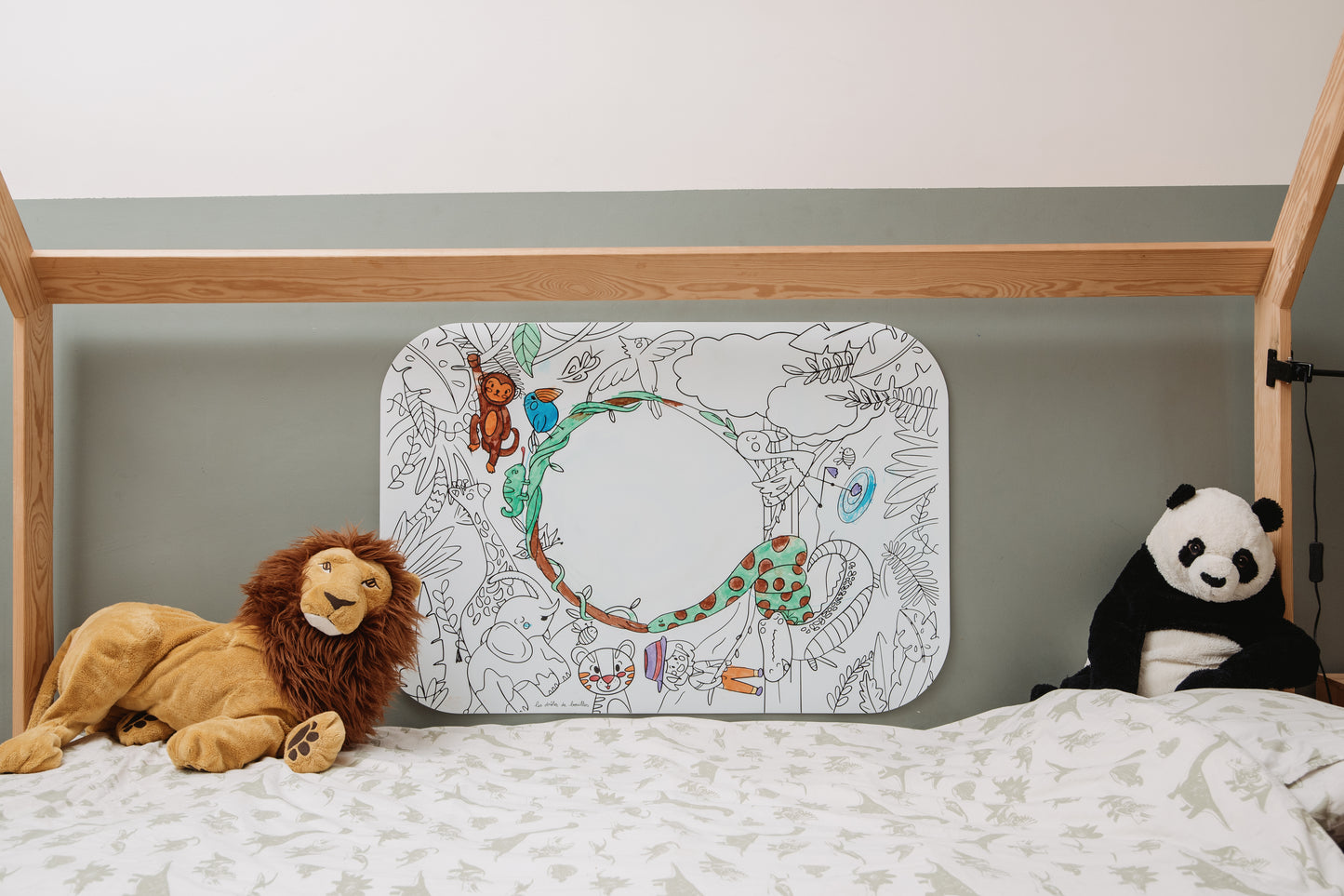 Poster Gigante para Colorear Reutilizable - Método Montessori