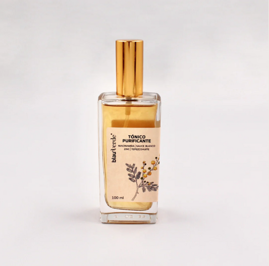 Tónico Natural Purificante con Tepezcohuite, Niacinamida y Zinc