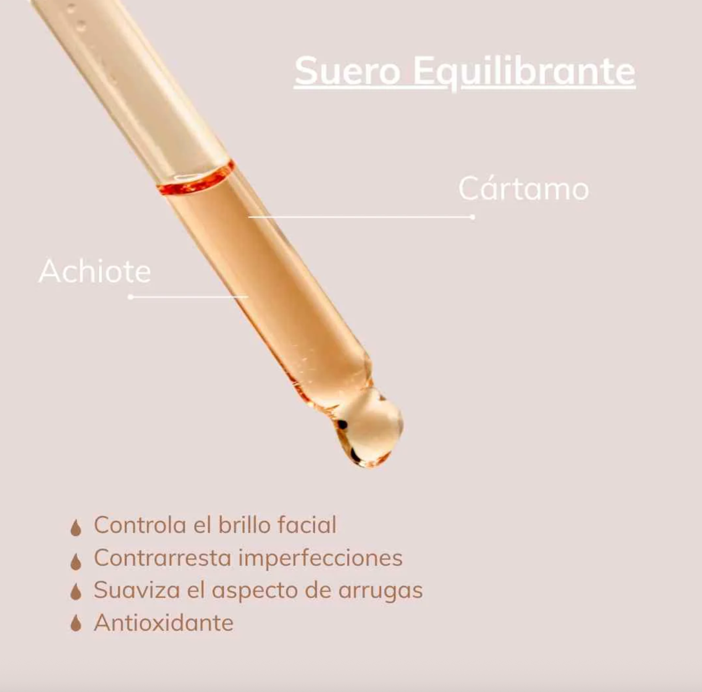 Sérum Nutritivo con Achiote, Zarzamora, Guayaba y Cártamo