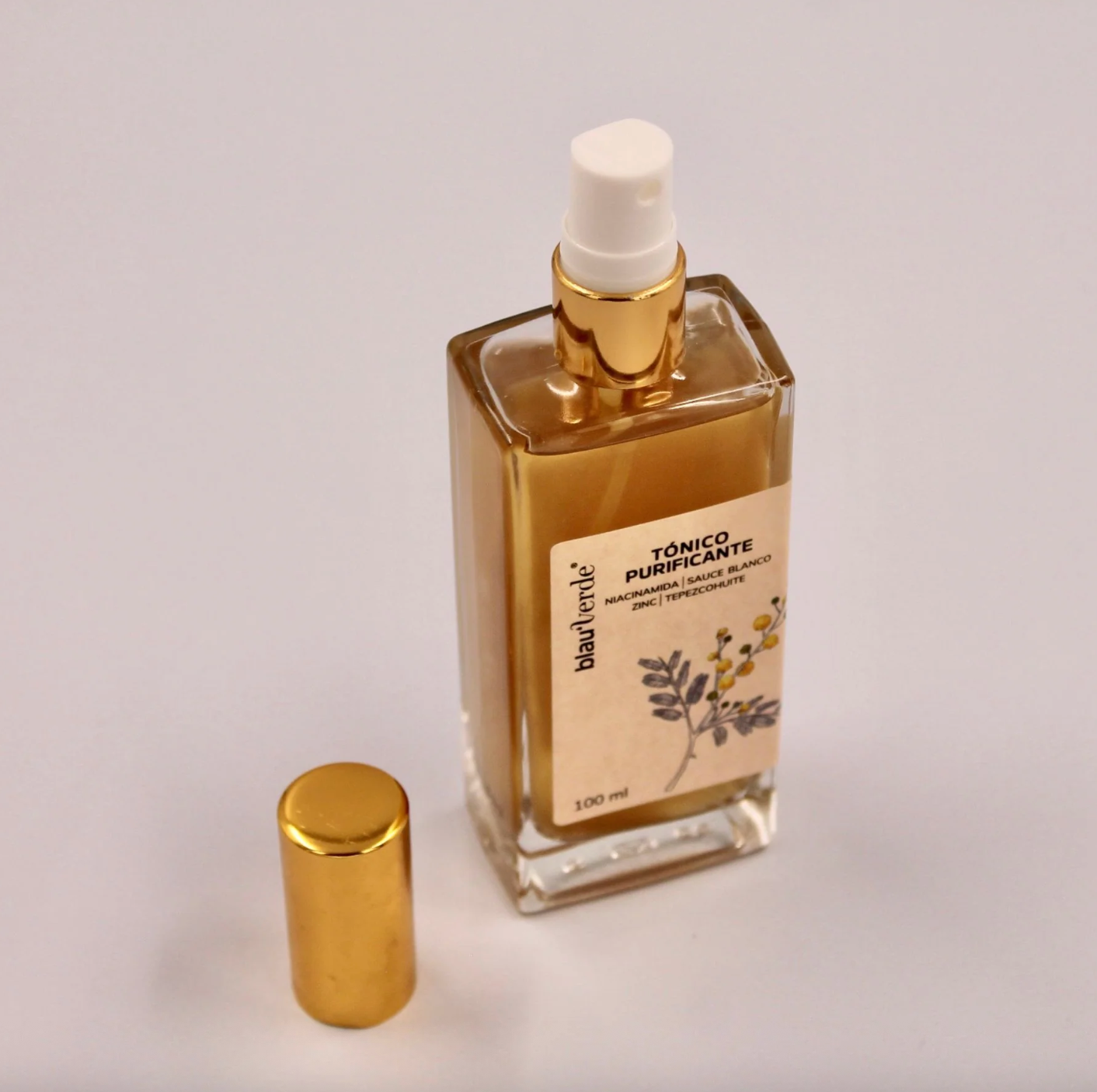 Tónico Natural Purificante con Tepezcohuite, Niacinamida y Zinc