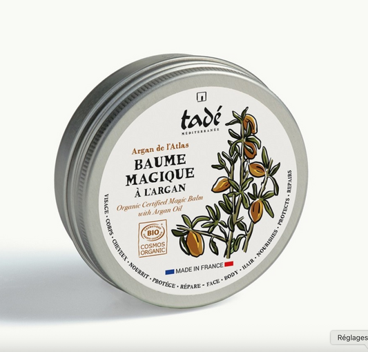 Bálsamo de Argán Orgánico Nutritivo y Reparador para Cara, Cuerpo, Labios, Pelo y Barba