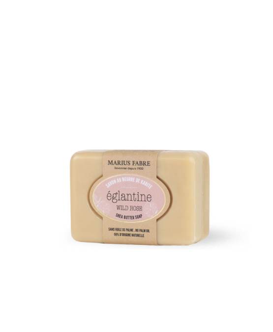Jabón de Karité y Rosa Salvaje 100 g - Marius Fabre